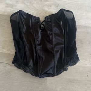 Forever 21 Black Lace Corset Top